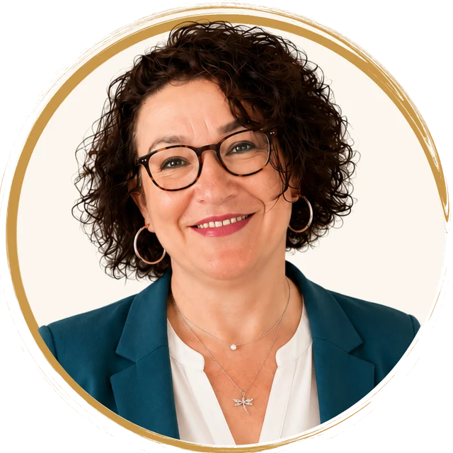Manuela Karahan, Porträt im goldenen Kreis